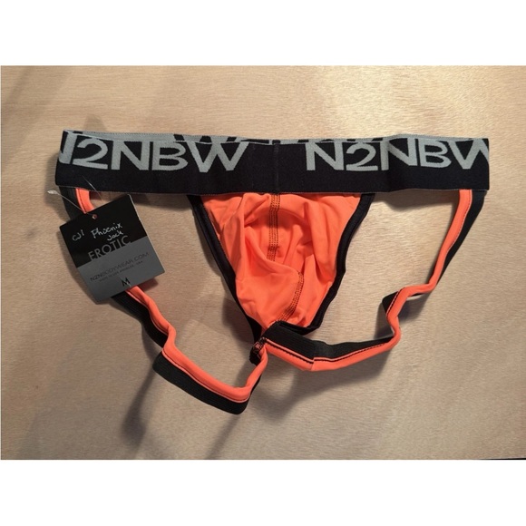 N2N Other - Mens N2N Bodywear Rare Discontinued Phoenix Jock in Neon Orange - Medium, NWT